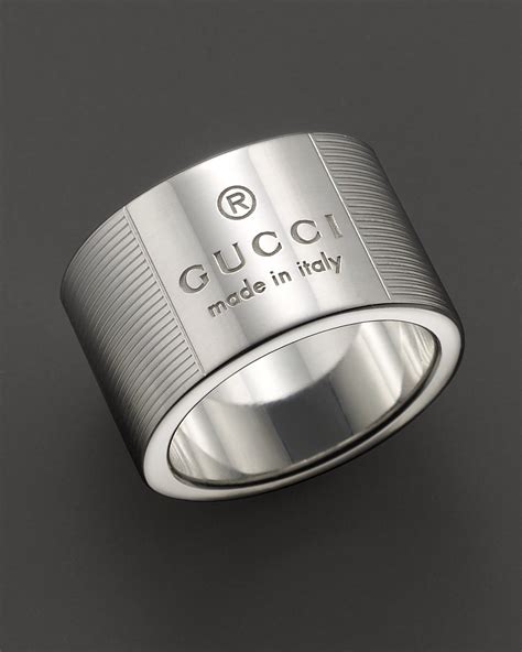 silver gucci band rings|gucci couple ring.